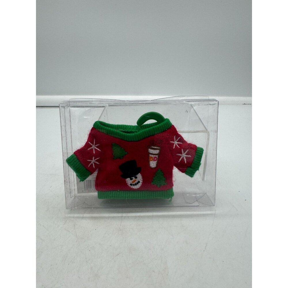 2014 Dunkin Donuts Ugly Christmas Sweater Holiday Ornament NIB